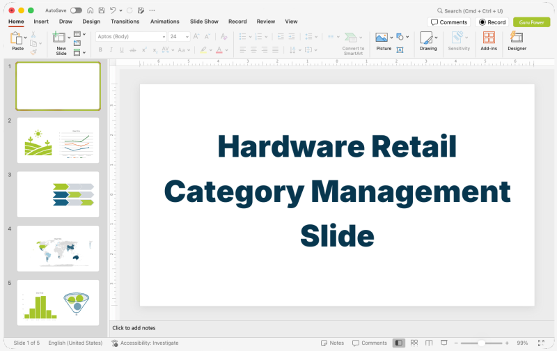 Hardware Retail Category Management Slide-Deck