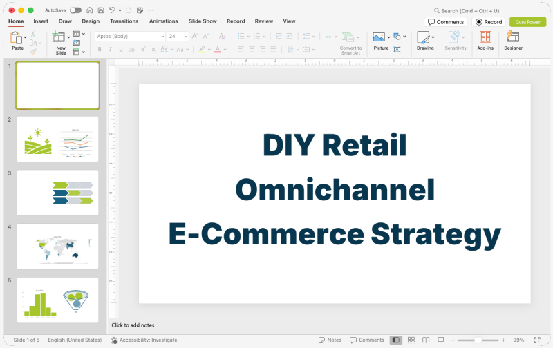 DIY Retail Omnichannel E-Commerce Strategy Presentation