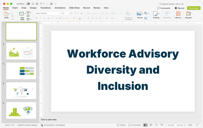 Workforce Advisory Diversity and Inclusion Presentation