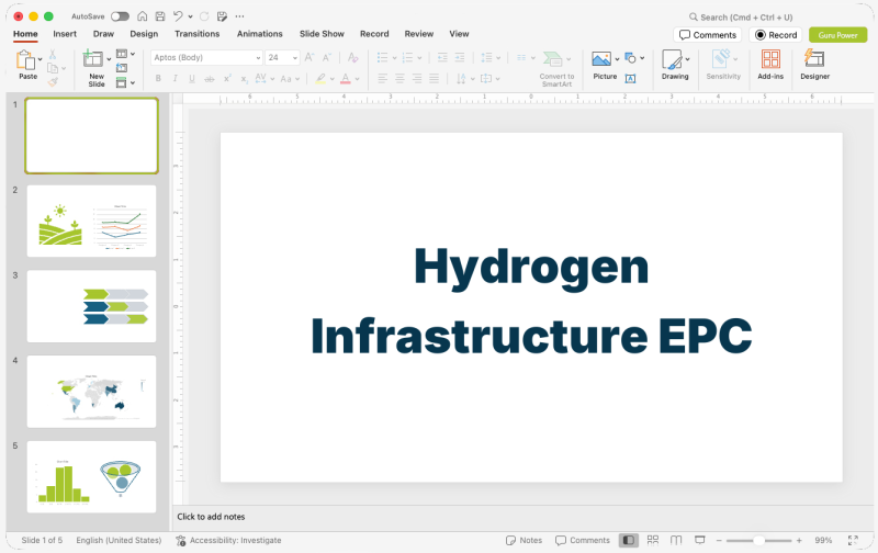 Hydrogen Infrastructure EPC Pitch-Deck