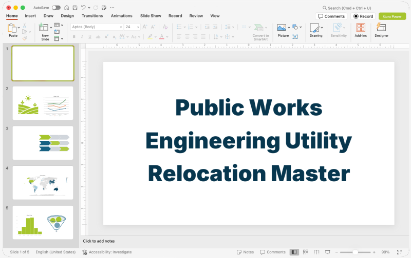 Public Works Engineering Utility Relocation Master Presentation
