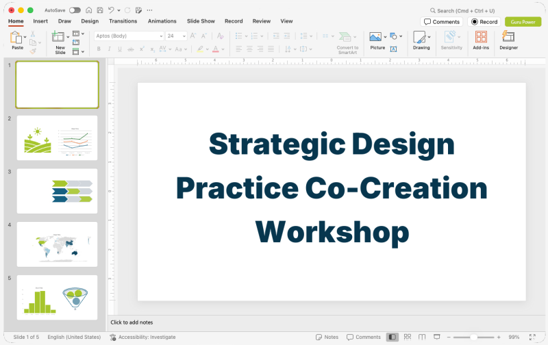 Strategic Design Practice Co-Creation Workshop Deck