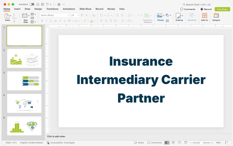 Insurance Intermediary Carrier Partner Presentation
