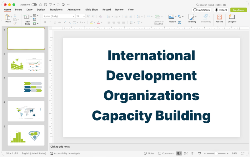 International Development Organizations Capacity Building Deck
