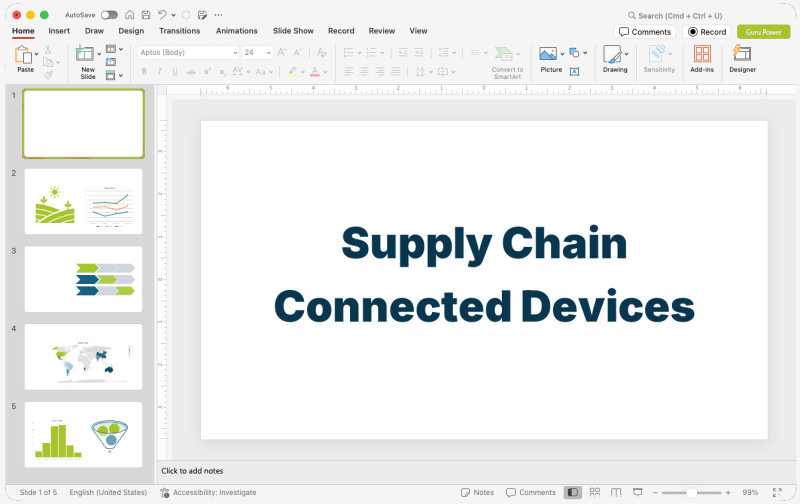 Supply Chain Connected Devices Pitch-Deck