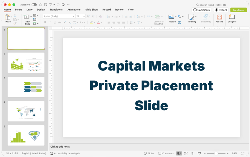 Capital Markets Private Placement Slide-Deck