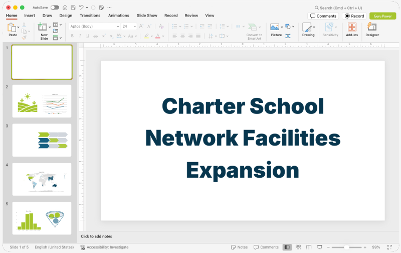 Charter School Network Facilities Expansion Pitch-Deck