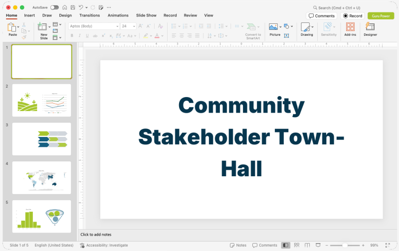 Community Stakeholder Town-Hall Presentation