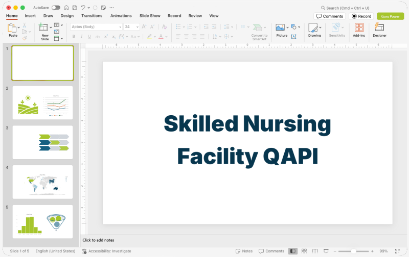 Skilled Nursing Facility QAPI Pitch-Deck