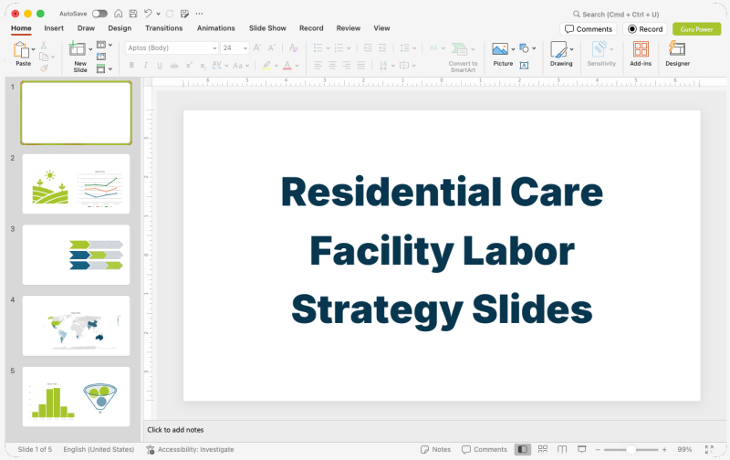 Residential Care Facility Labor Strategy Slides