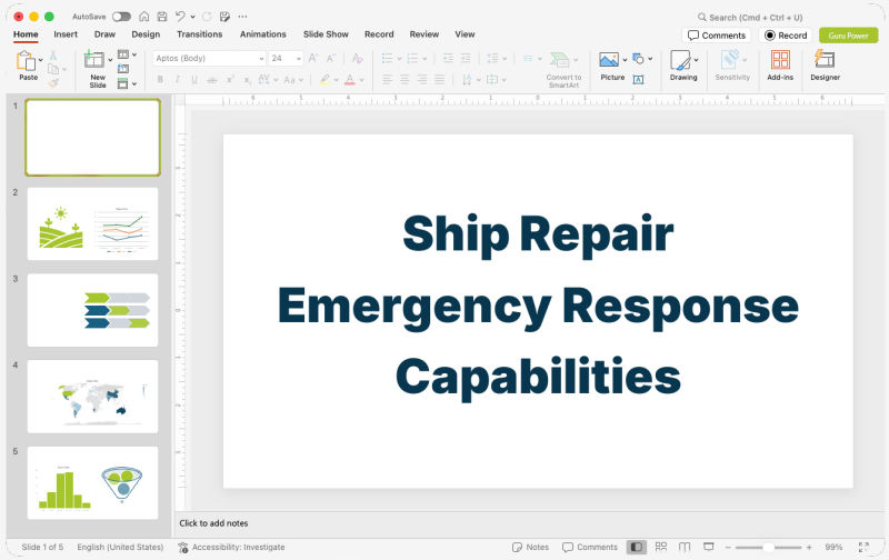 Ship Repair Emergency Response Capabilities Pitch-Deck
