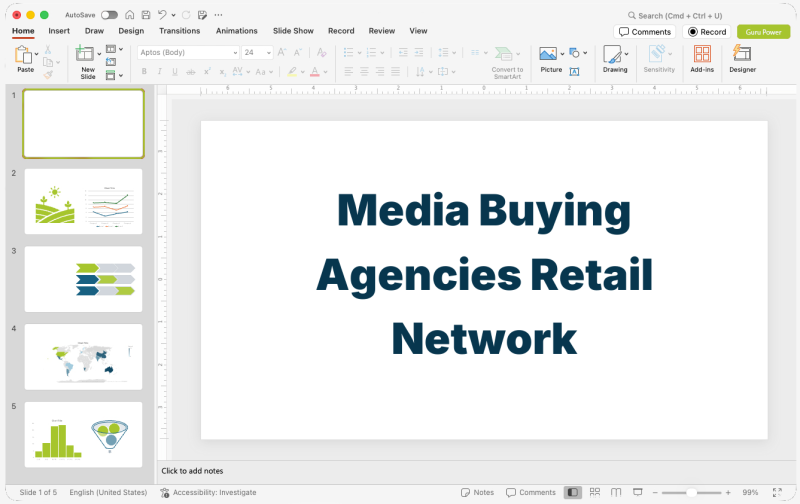 Media Buying Agencies Retail Network Presentation