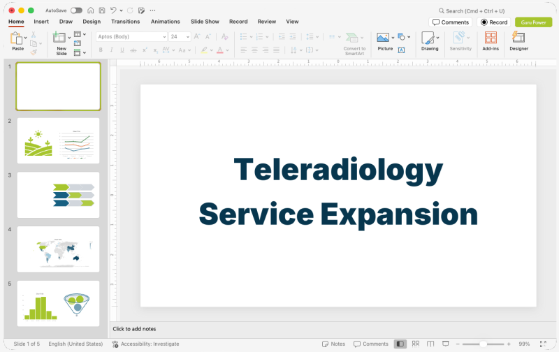 Teleradiology Service Expansion Pitch-Deck