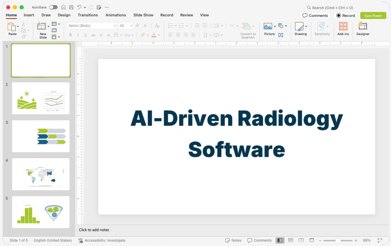 AI-Driven Radiology Software Presentation