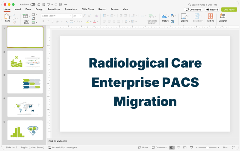 Radiological Care Enterprise PACS Migration Presentation