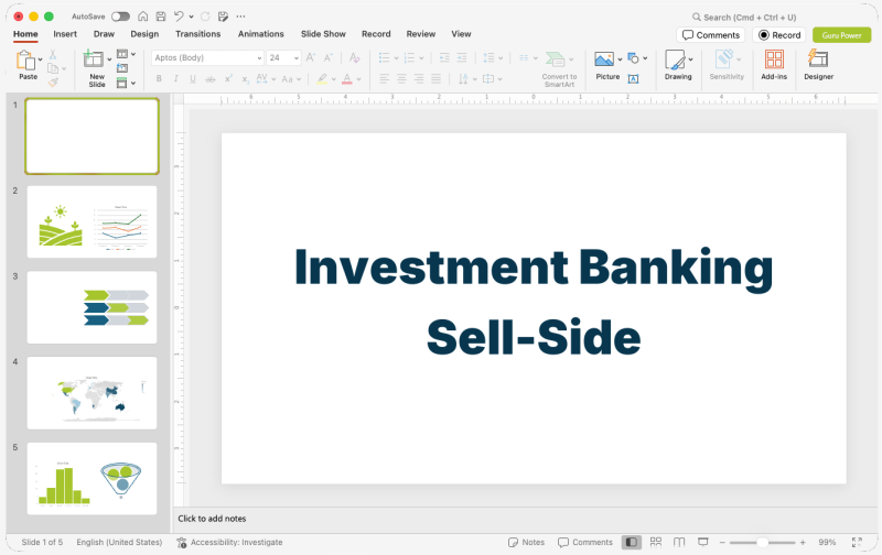Investment Banking Sell-Side Pitch Presentation
