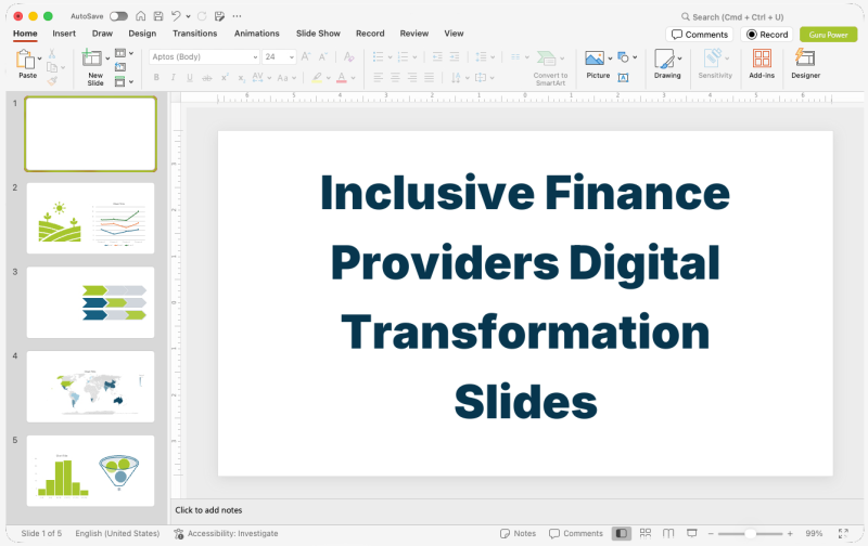 Inclusive Finance Providers Digital Transformation Slides