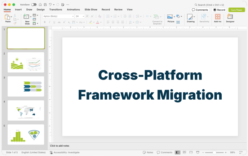 Cross-Platform Framework Migration Presentation