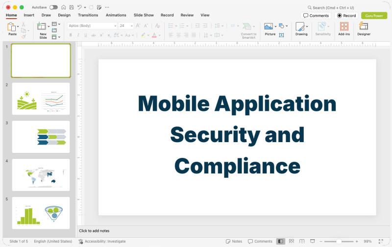 Mobile Application Security and Compliance Deck