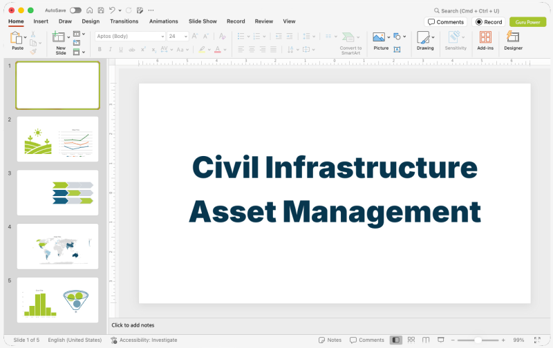 Civil Infrastructure Asset Management Presentation