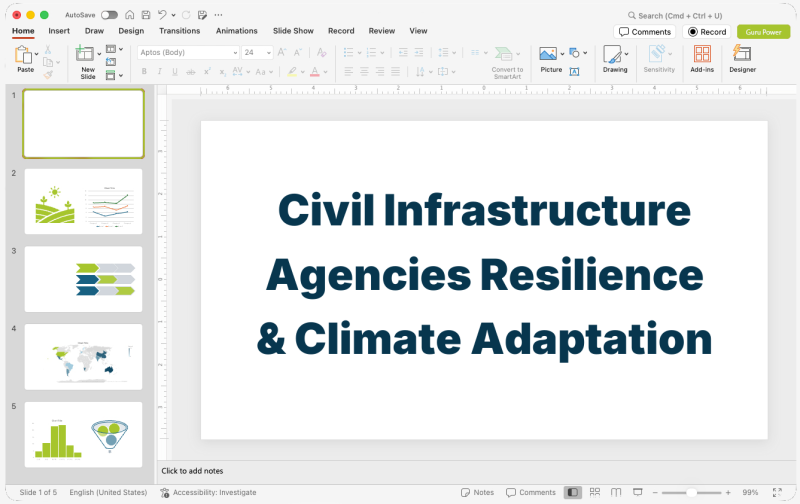 Civil Infrastructure Agencies Resilience & Climate Adaptation Presentation