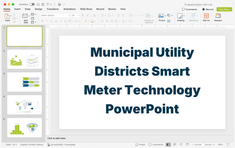 Municipal Utility Districts Smart Meter Technology PowerPoint