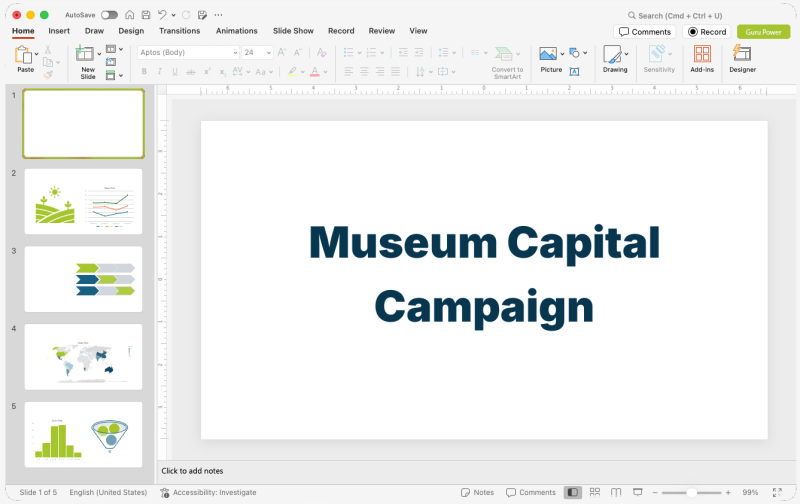 Museum Capital Campaign Pitch-Deck