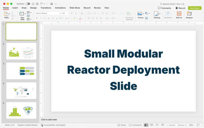 Small Modular Reactor Deployment Slide-Deck