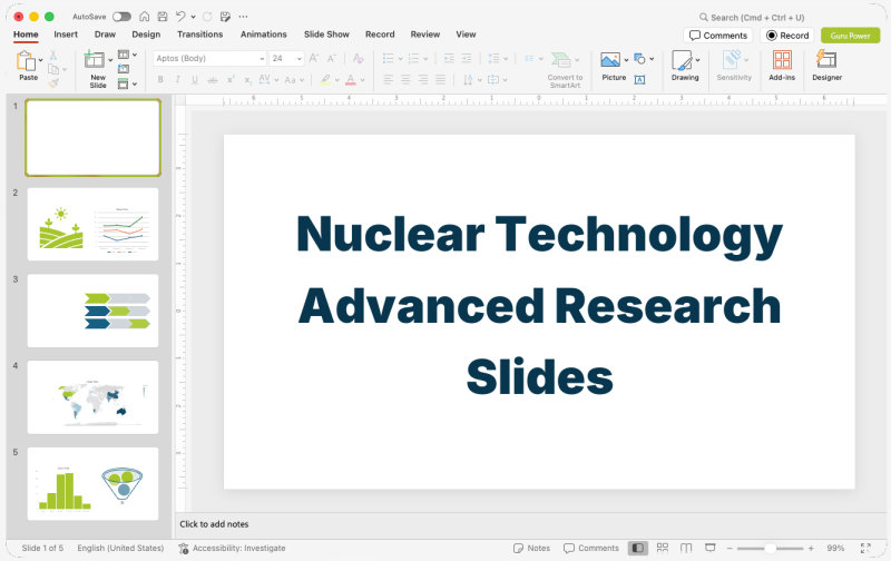Nuclear Technology Advanced Research Slides