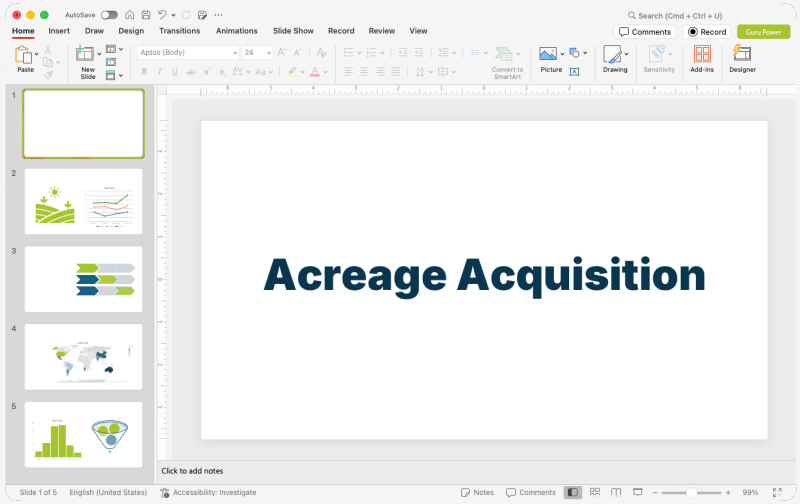 Acreage Acquisition Pitch-Deck