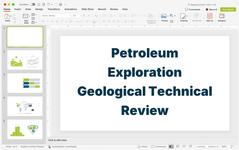 Petroleum Exploration Geological Technical Review