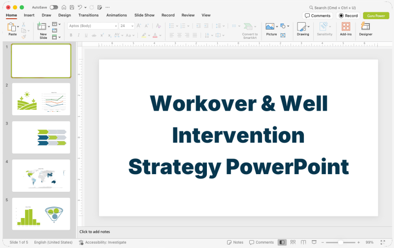 Workover & Well Intervention Strategy PowerPoint