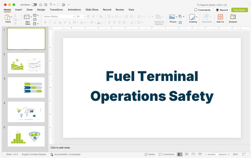 Fuel Terminal Operations Safety Presentation