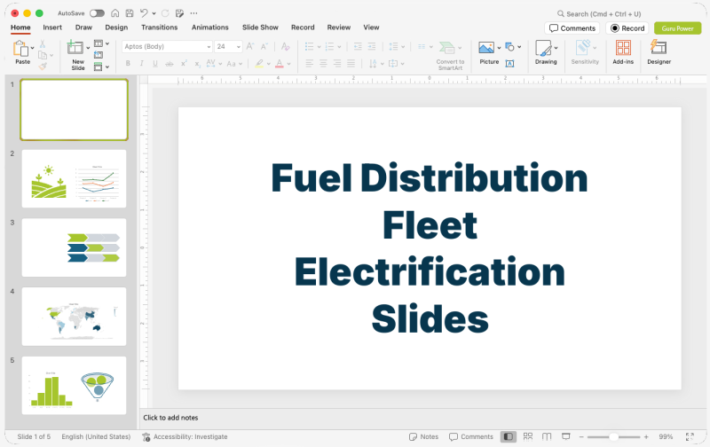 Fuel Distribution Fleet Electrification Slides