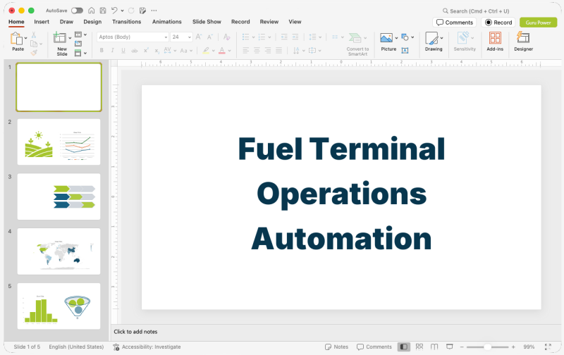 Fuel Terminal Operations Automation Pitch-Deck