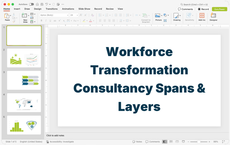 Workforce Transformation Consultancy Spans & Layers Presentation