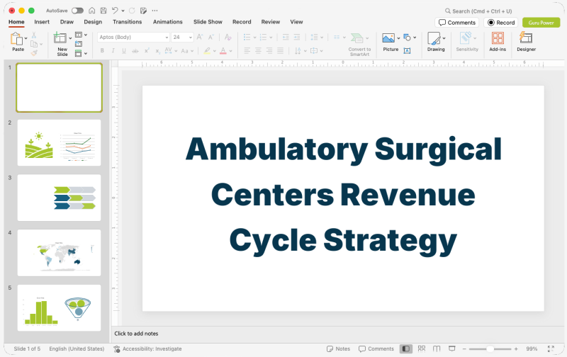 Ambulatory Surgical Centers Revenue Cycle Strategy Presentation