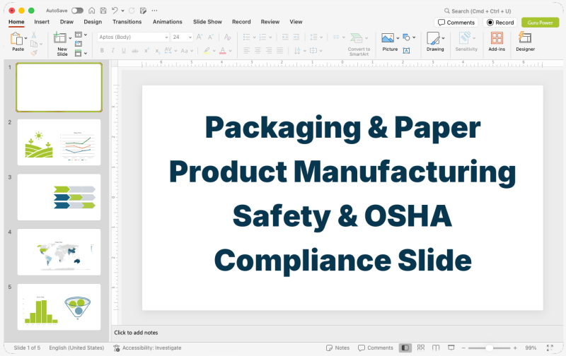 Packaging & Paper Product Manufacturing Safety & OSHA Compliance Slide-Deck