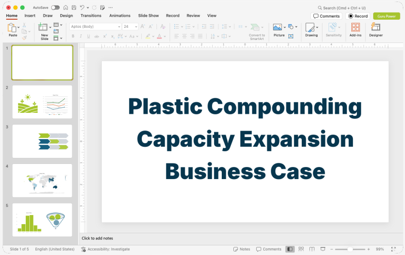 Plastic Compounding Capacity Expansion Business Case Pitch-Deck