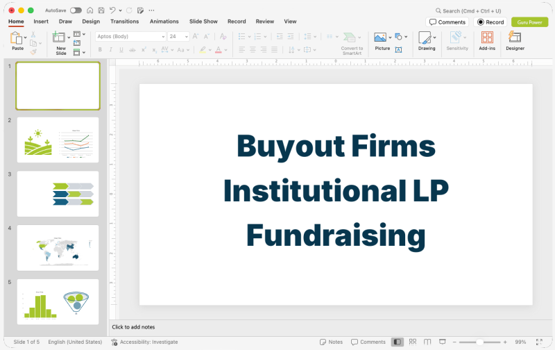 Buyout Firms Institutional LP Fundraising Pitch-Deck