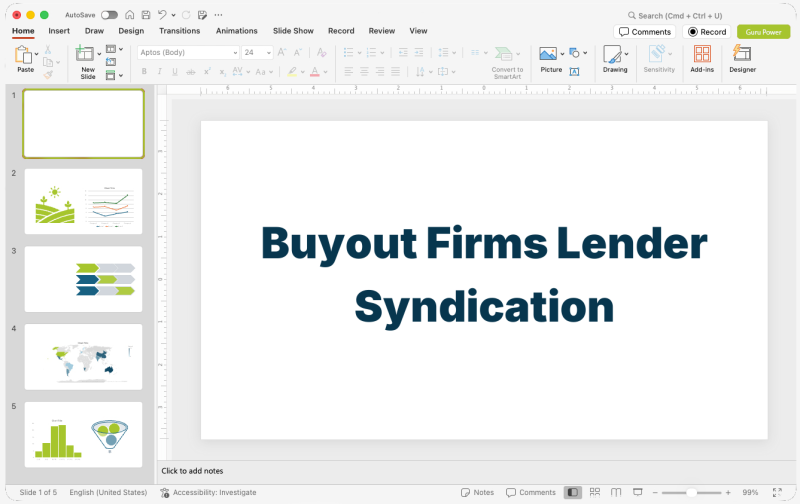 Buyout Firms Lender Syndication Pitch-Deck