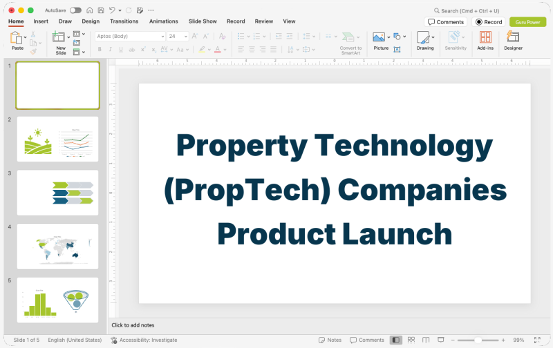 Property Technology (PropTech) Companies Product Launch Pitch-Deck