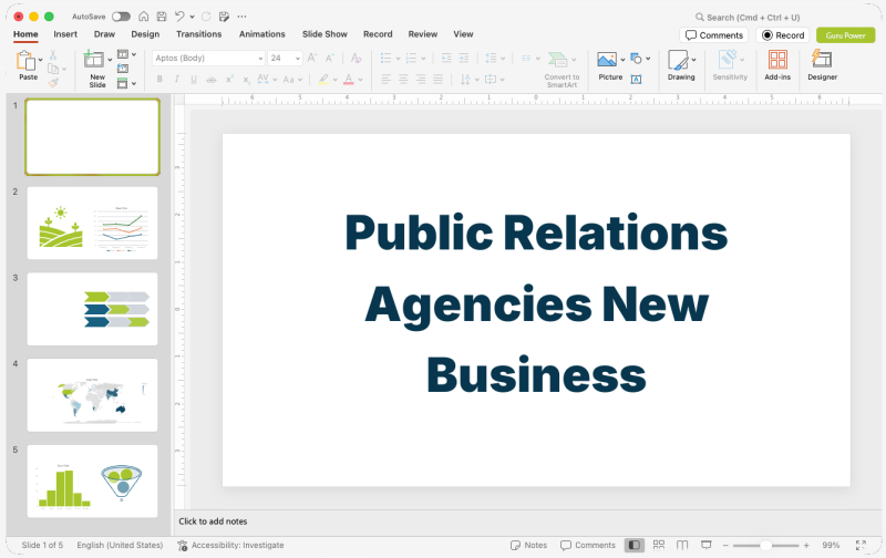 Public Relations Agencies New Business Pitch-Deck