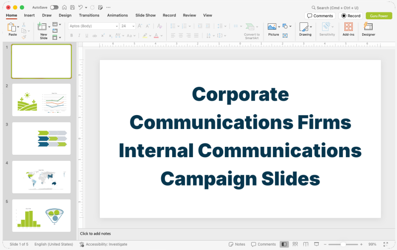 Corporate Communications Firms Internal Communications Campaign Slides