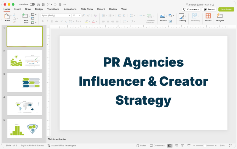 PR Agencies Influencer & Creator Strategy Presentation
