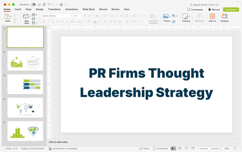 PR Firms Thought Leadership Strategy Pitch-Deck