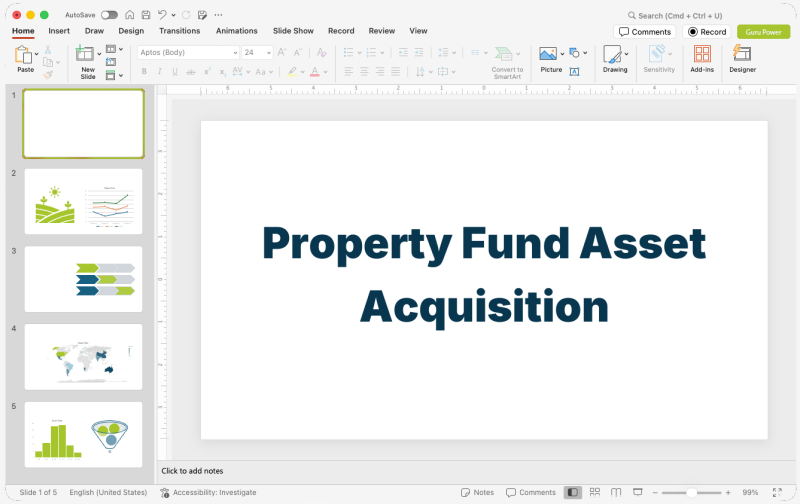 Property Fund Asset Acquisition Pitch-Deck