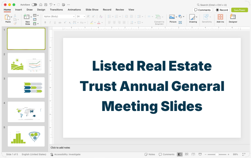 Listed Real Estate Trust Annual General Meeting Slides