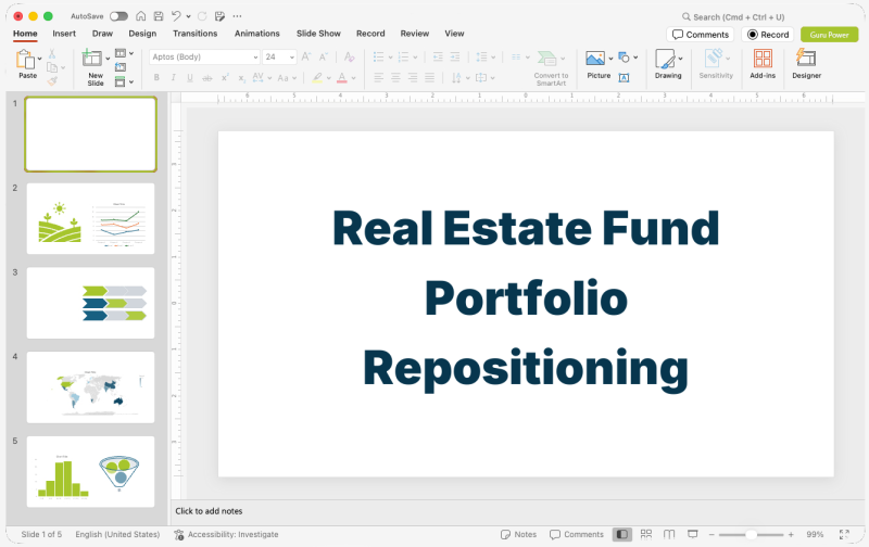 Real Estate Fund Portfolio Repositioning Presentation