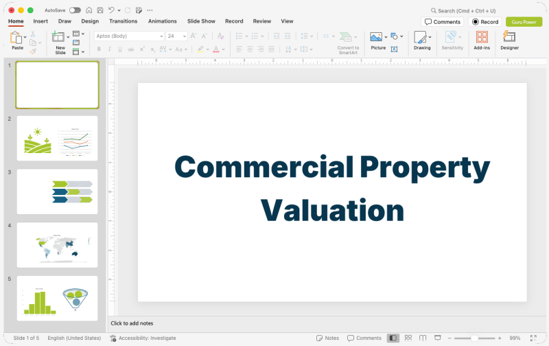 Commercial Property Valuation Pitch-Deck